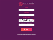 Tablet Screenshot of expertential.net